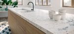 Caesarstone White Attica™ 5143 Vanity Stone Top 600mm - 1200mm