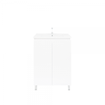 UNICASA BI-60L-GW BIANCA SERIES FLOOR-STANDING VANITY WITH CERAMIC BASIN / CABINET ONLY (GLOSS WHITE)