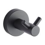 AQUAPERLA 6607.TR LUCID PIN LEVER ROBE HOOK CHROME AND BLACK