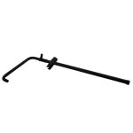 AQUAPERLA OX2124.SH.N WALL MOUNT BOTTOM WATER INLET SHOWER RAIL BLACK
