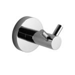 AQUAPERLA 6607.TR LUCID PIN LEVER ROBE HOOK CHROME AND BLACK