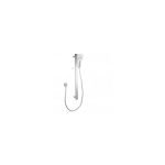 AQUAPERLA CH2149.SH.N+CH-S8.HHS SQUARE SLIDING SHOWER RAIL WITH 3 FUNCTIONS HANDHELD SHOWER WALL CONNECTOR SET CHROME