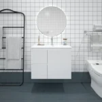 UNICASA BI-75W-GW BIANCA WALL HUNG MDF VANITY 750MM GLOSS WHITE