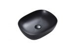 UNICASA CH-46-MB CHUR COUNTER TOP ROUND EDGED SQUARE BASIN (MATT BLACK)