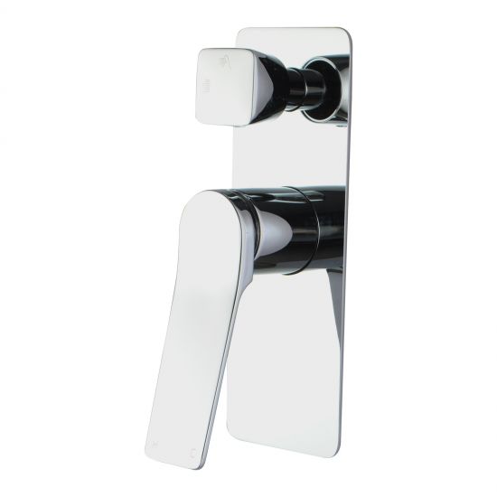AQUAPERLA 0155.ST RUSHY WALL MIXER WITH DIVERTER CHROME AND COLOURED