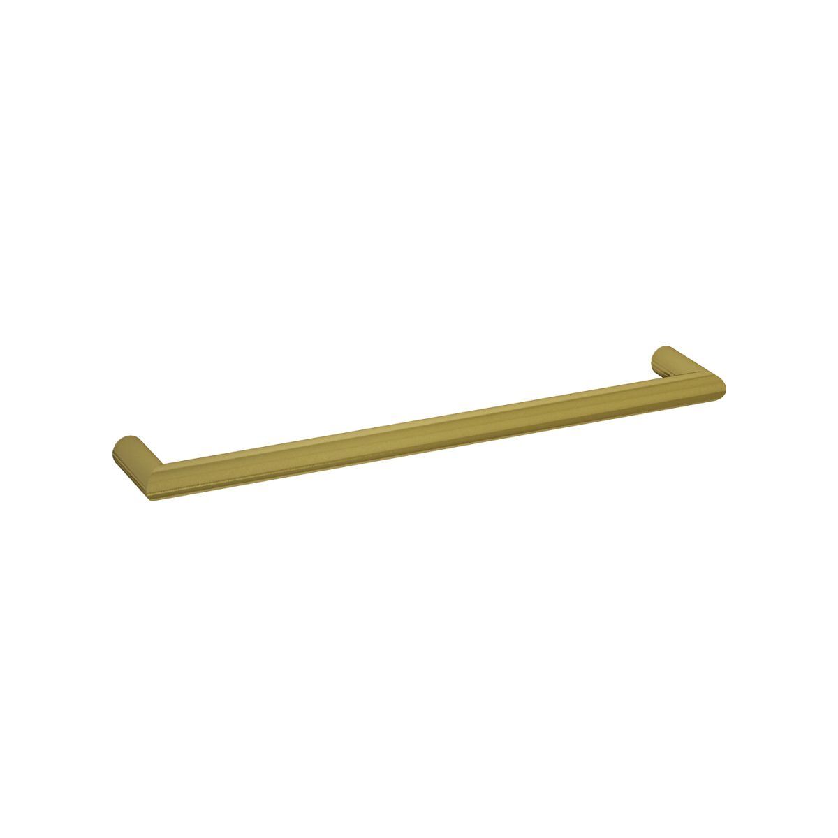 THERMOGROUP DSR6BG ROUND SINGLE BAR HEATED TOWEL RAIL BRUSHED GOLD