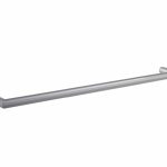 THERMOGROUP DSR8BR ROUND SINGLE BAR HEATED TOWEL RAIL BRUSHED STAINLESS STEEL