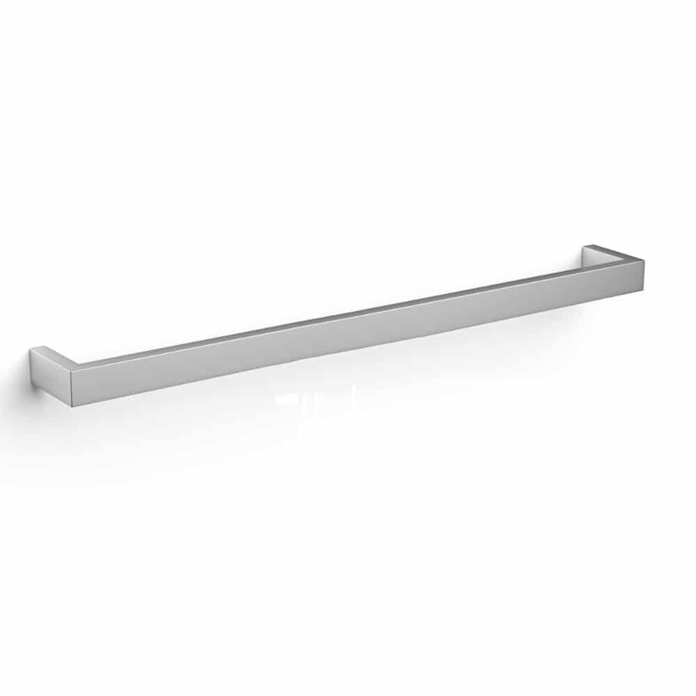 DSS8 (1) THERMOGROUP USS8 SQUARE SINGLE BAR NON-HEATED TOWEL RAIL POLISHED STAINLESS STEEL