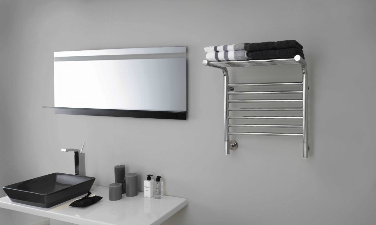 THERMOGROUP M62SPR JEEVES TANGENT M HEATED TOWEL RAIL POLISHED STAINLESS STEEL