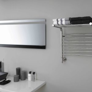 THERMOGROUP M62SPR JEEVES TANGENT M HEATED TOWEL RAIL POLISHED STAINLESS STEEL
