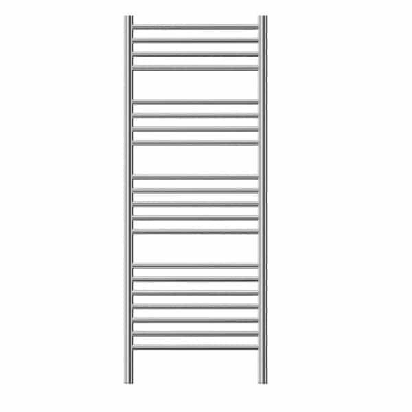 THERMOGROUP D62SBR JEEVES STRAIGHT ROUND LADDER HEATED TOWEL RAIL BRUSHED STAINLESS STEEL