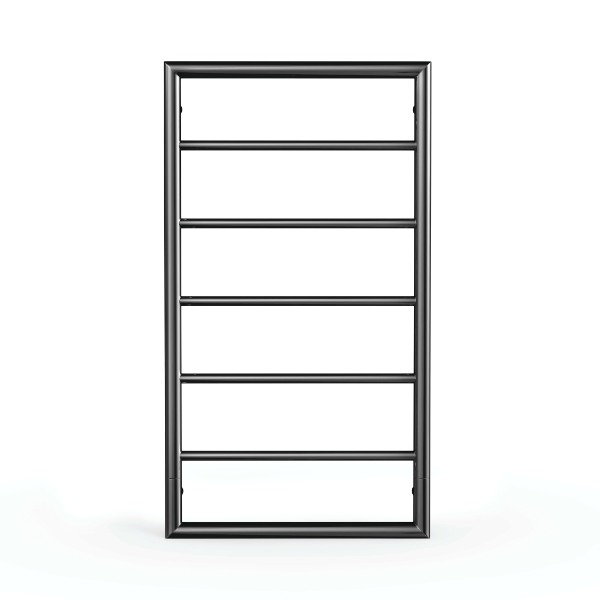 THERMOGROUP T52SBKR JEEVES SPARTAN BOX HEATED TOWEL RAIL STAIN BLACK