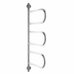 THERMOGROUP W11SR JEEVES TANGENT W SWIVEL HEATED TOWEL RAIL POLISHED STAINLESS STEEL