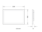 UNICASA LED-12080-SQ RECTANGLE LED MIRROR