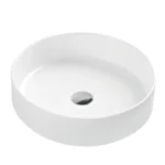 UNICASA SPIN-40C SPIN ABOVE COUNTER ROUND BASIN GLOSS WHITE