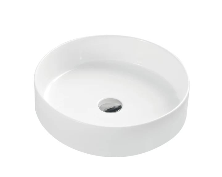 UNICASA SPIN-40C SPIN ABOVE COUNTER ROUND BASIN GLOSS WHITE