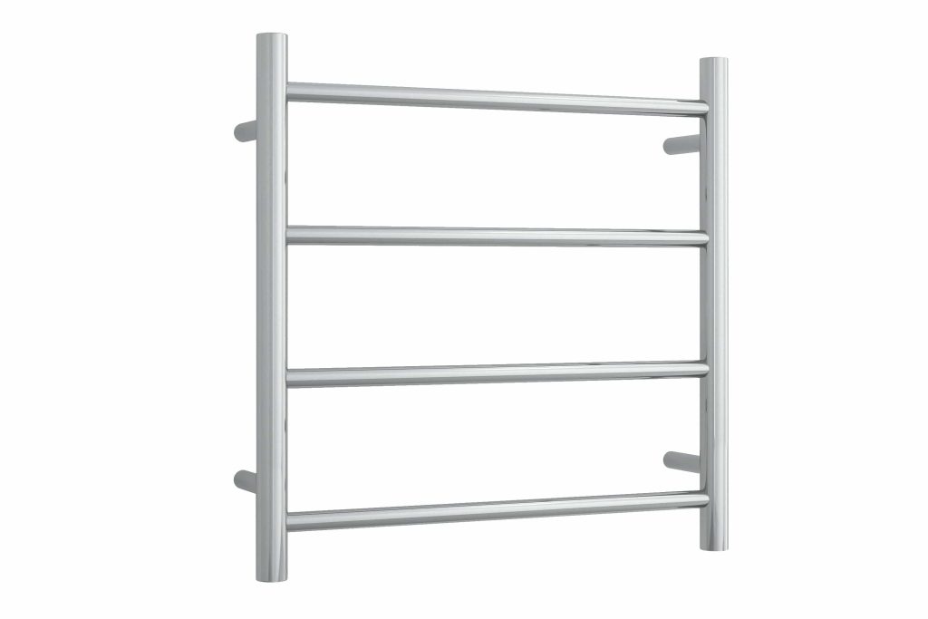 THERMOGROUP SR25M STRAIGHT ROUND LADDER HEATED TOWEL RAIL POLISHED STAINLESS STEEL