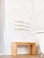 THERMOGROUP DCR7 CURVED ROUND SINGLE BAR HEATED TOWEL RAIL POLISHED STAINLESS STEEL