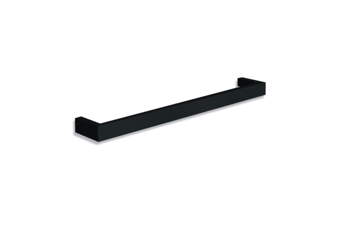 THERMOGROUP USS6B SQUARE SINGLE BAR NON-HEATED TOWEL RAIL MATT BLACK