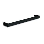THERMOGROUP DSS6B SQUARE SINGLE BAR HEATED TOWEL RAIL MATT BLACK