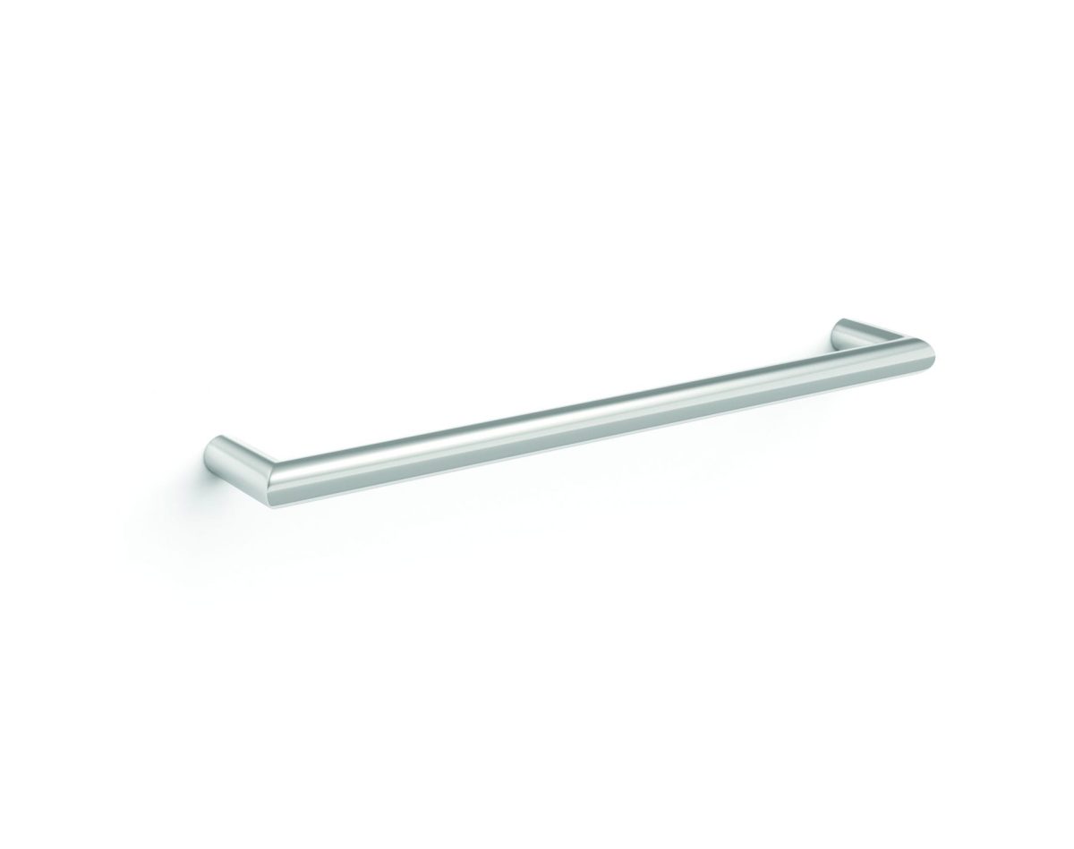 THERMOGROUP USR6 ROUND SINGLE BAR NON-HEATED TOWEL RAIL POLISHED STAINLESS STEEL