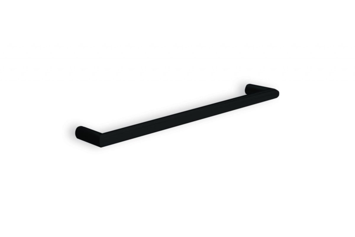 THERMOGROUP USR6B ROUND SINGLE BAR NON-HEATED TOWEL RAIL MATT BLACK