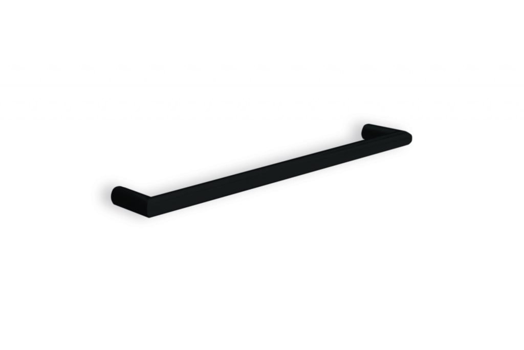 THERMOGROUP DSR6B ROUND SINGLE BAR HEATED TOWEL RAIL MATT BLACK