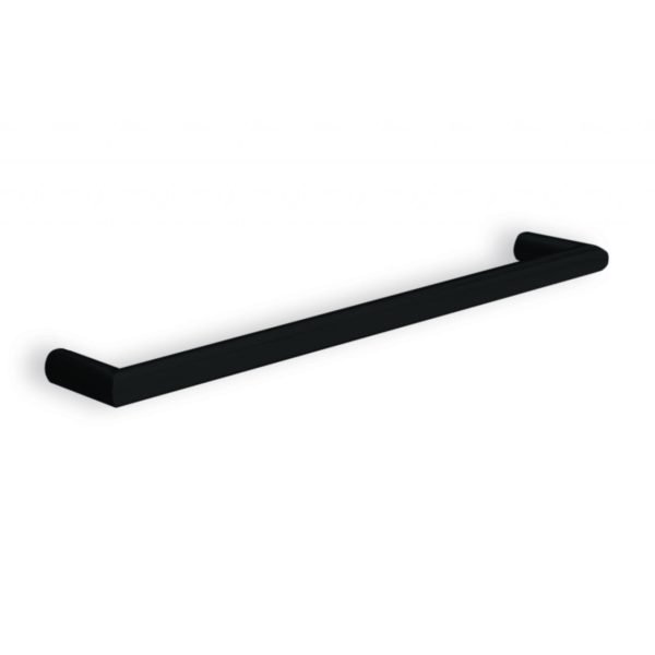 THERMOGROUP DSR6B ROUND SINGLE BAR HEATED TOWEL RAIL MATT BLACK