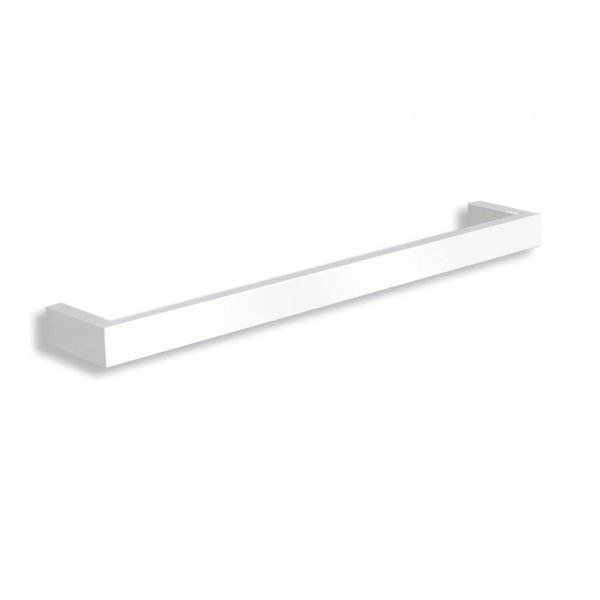 THERMOGROUP DSS6W SQUARE SINGLE BAR HEATED TOWEL RAIL SATIN WHITE