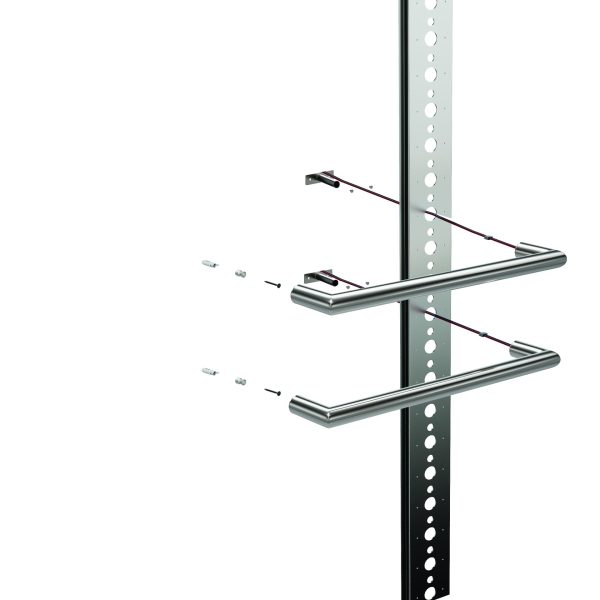 THERMOGROUP 7060 MOUNTING SYSTEM FOR SINGLE BAR TOWEL RAILS