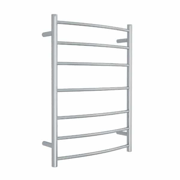 THERMOGROUP BC44M CURVED ROUND BUDGET LADDER HEATED TOWEL RAIL POLISHED STAINLESS STEEL