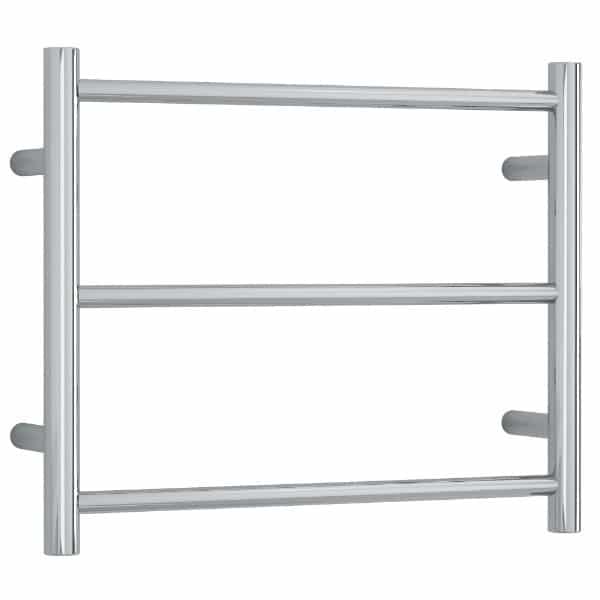 THERMOGROUP BS24M STRAIGHT ROUND BUDGET HEATED TOWEL RAIL POLISHED STAINLESS STEEL