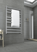 THERMOGROUP SFS69M STRAIGHT FLAT LADDER HEATED TOWEL RAIL POLISHED STAINLESS STEEL