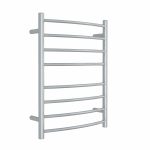 THERMOGROUP CR23M CURVED ROUND LADDER HEATED TOWEL RAIL POLISHED STAINLESS STEEL
