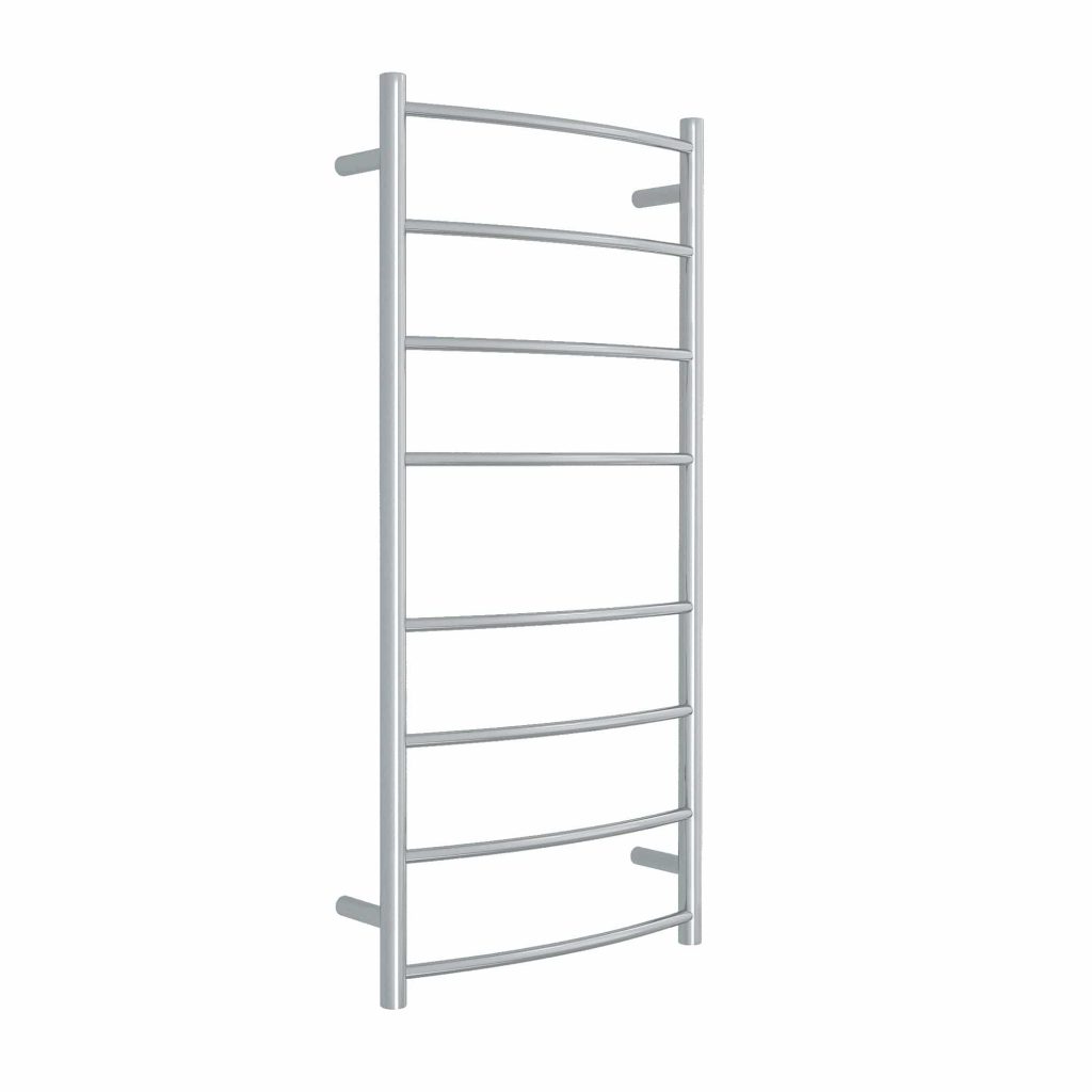 THERMOGROUP CR27M CURVED ROUND LADDER HEATED TOWEL RAIL POLISHED STAINLESS STEEL