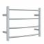 THERMOGROUP CR40M CURVED ROUND LADDER HEATED TOWEL RAIL POLISHED STAINLESS STEEL