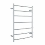THERMOGROUP CR44M CURVED ROUND LADDER HEATED TOWEL RAIL POLISHED STAINLESS STEEL