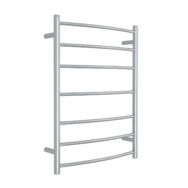 THERMOGROUP CR44M CURVED ROUND LADDER HEATED TOWEL RAIL POLISHED STAINLESS STEEL