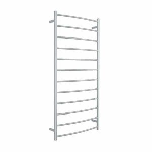 THERMOGROUP CR69M CURVED ROUND LADDER HEATED TOWEL RAIL POLISHED STAINLESS STEEL