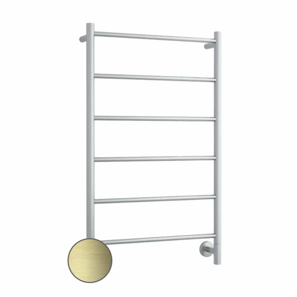 THERMOGROUP S60SBB ROUND LADDER HEATED TOWEL RAIL BRUSHED BRASS