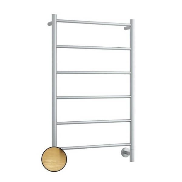 THERMOGROUP S60SBG ROUND LADDER HEATED TOWEL RAIL BRUSHED GOLD