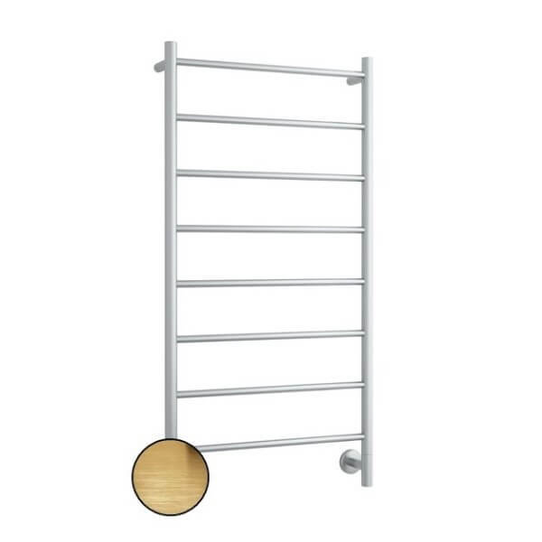 THERMOGROUP S62SBG ROUND LADDER HEATED TOWEL RAIL BRUSHED GOLD