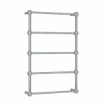 THERMOGROUP SB34M STRAIGHT ROUND HERITAGE LADDER HEATED TOWEL RAIL POLISHED STAINLESS STEEL