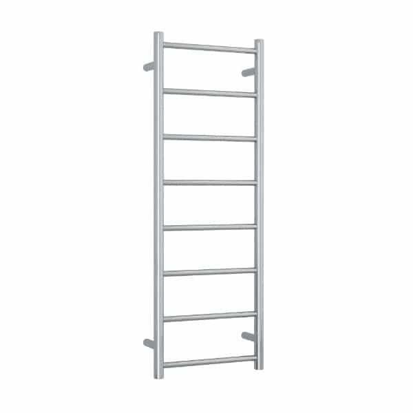 THERMOGROUP SR17M STRAIGHT ROUND LADDER HEATED TOWEL RAIL POLISHED STAINLESS STEEL