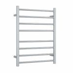 THERMOGROUP SR23M STRAIGHT ROUND LADDER HEATED TOWEL RAIL POLISHED STAINLESS STEEL