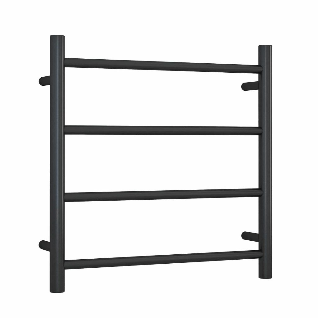 THERMOGROUP SR25MB ROUND LADDER HEATED TOWEL RAIL MATT BLACK