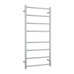 THERMOGROUP SR27M STRAIGHT ROUND LADDER HEATED TOWEL RAIL POLISHED STAINLESS STEEL