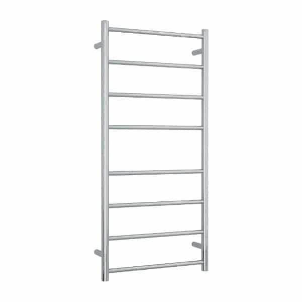 THERMOGROUP SR27M STRAIGHT ROUND LADDER HEATED TOWEL RAIL POLISHED STAINLESS STEEL