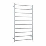 THERMOGROUP SR69M STRAIGHT ROUND LADDER HEATED TOWEL RAIL POLISHED STAINLESS STEEL