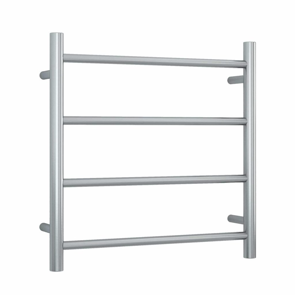 THERMOGROUP SRB25M STRAIGHT ROUND LADDER HEATED TOWEL RAIL BRUSHED STAINLESS STEEL